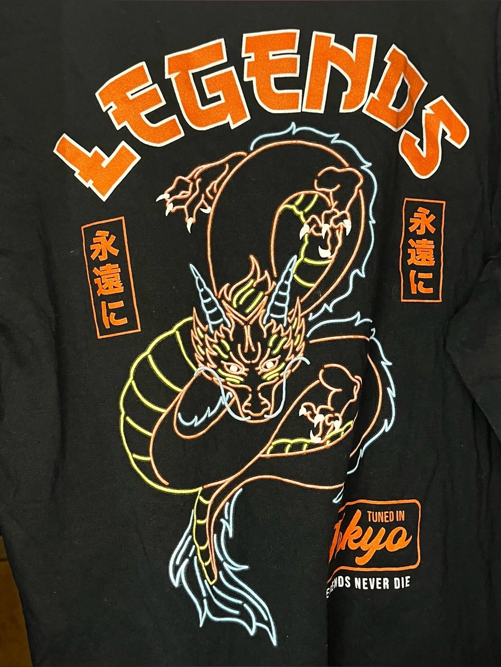 Japanese dragon tshirt